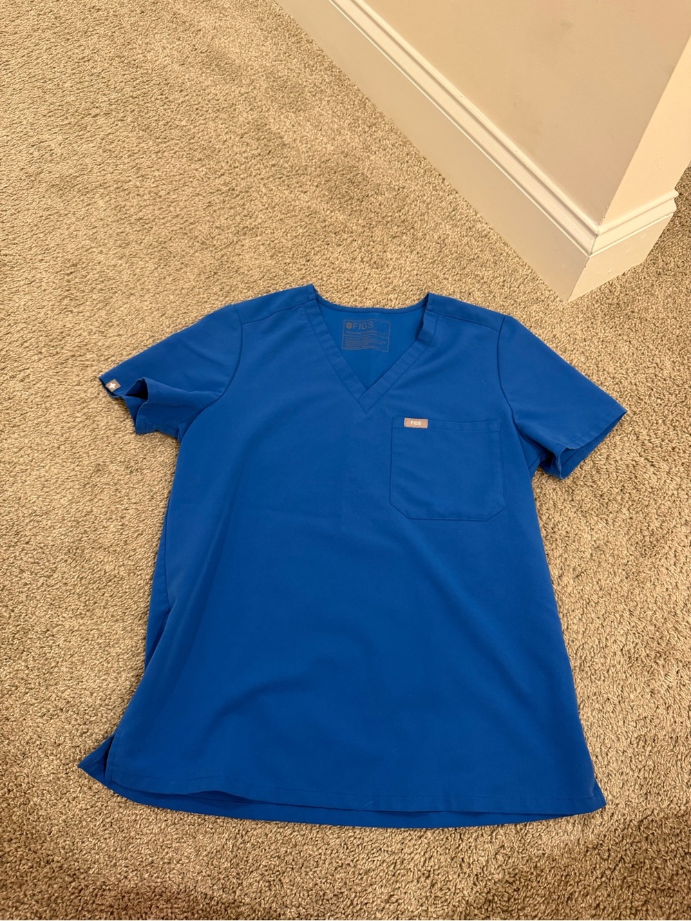 FIGS Women's Royal Blue Catarina Scrub Top